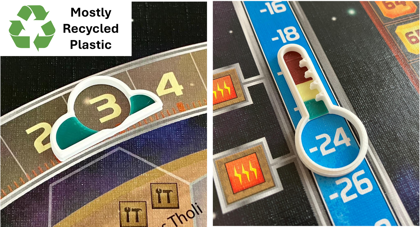 Terraforming Mars Oxygen and Temperature Markers