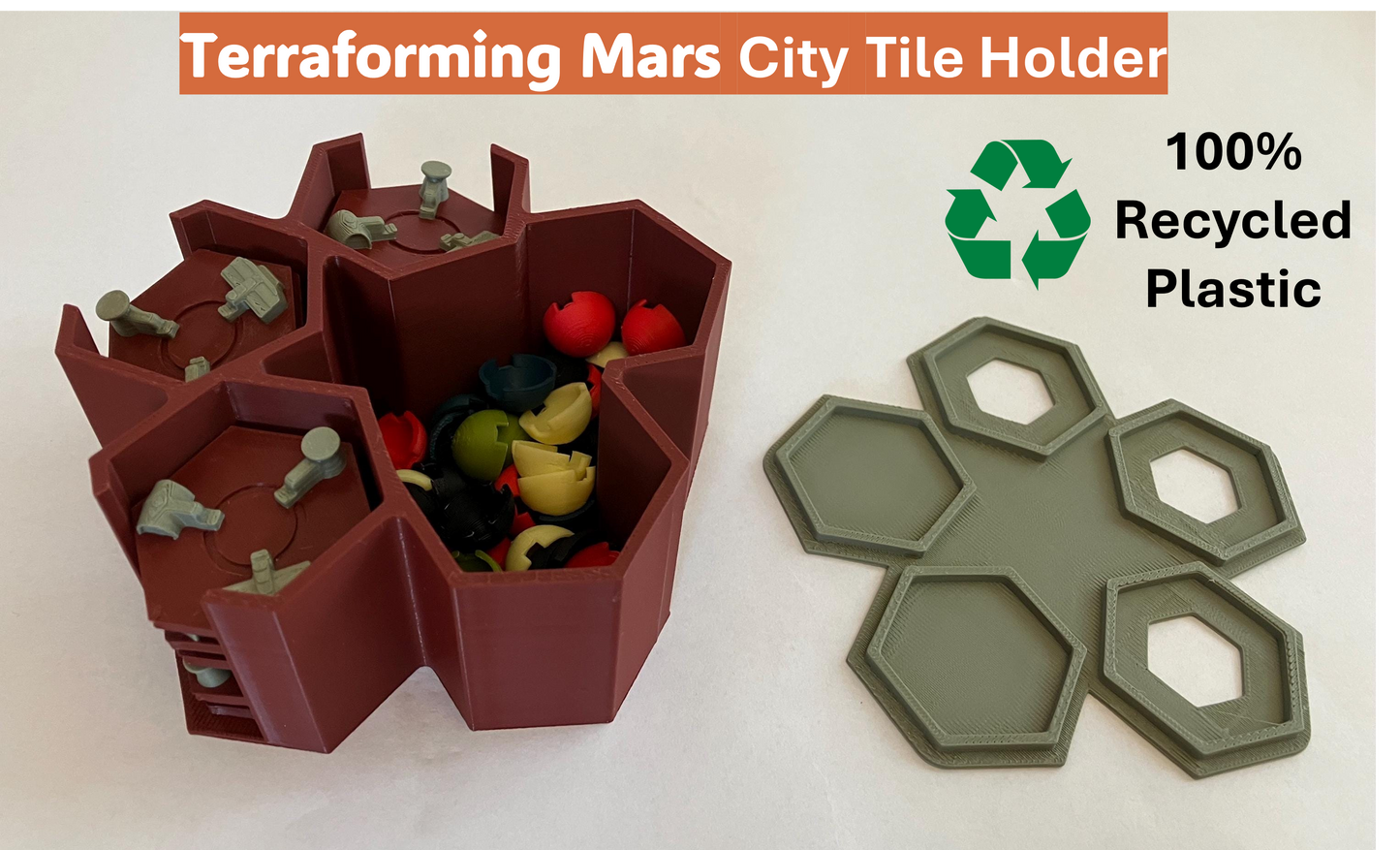 Terraforming Mars 3D City Tile Holder