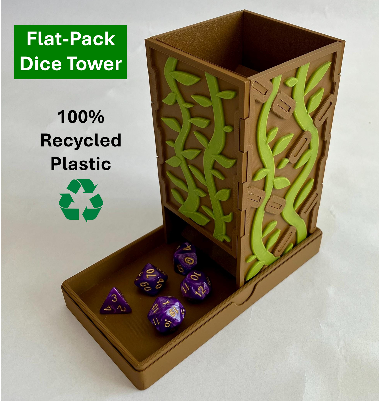 Flat-Pack Dice Tower
