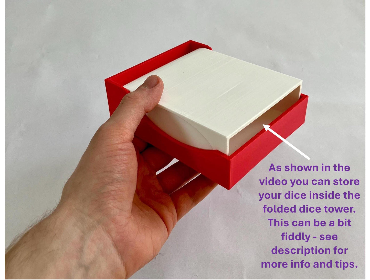 Folding Dice Tower
