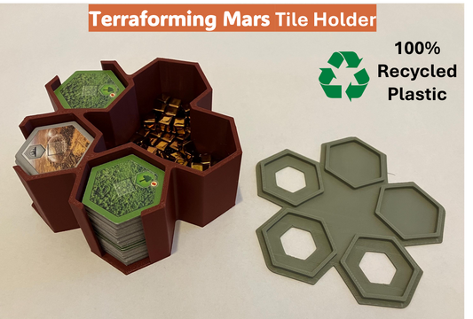 Terraforming Mars Tile and Cube Holder