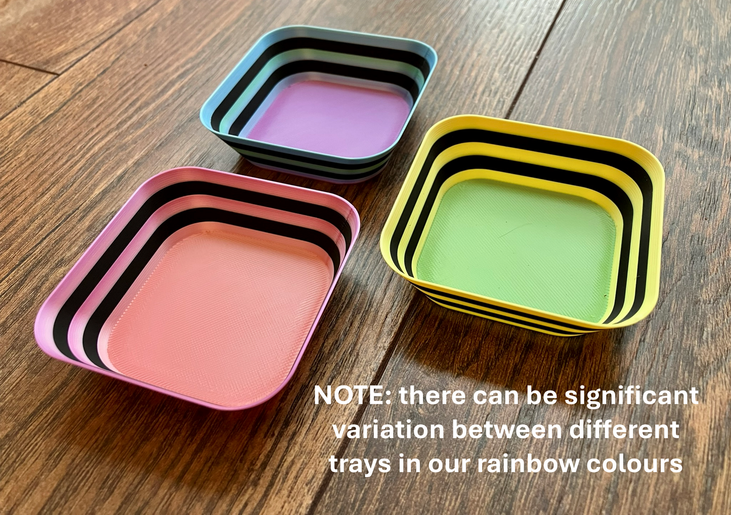 Striped Stackable Token Trays