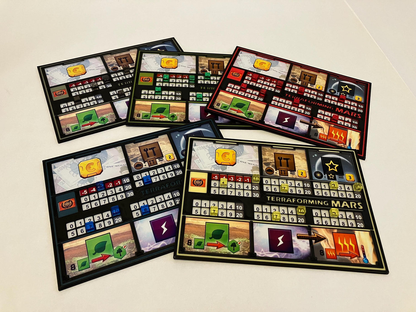 Terraforming Mars 3D Player Boards - Dark Style